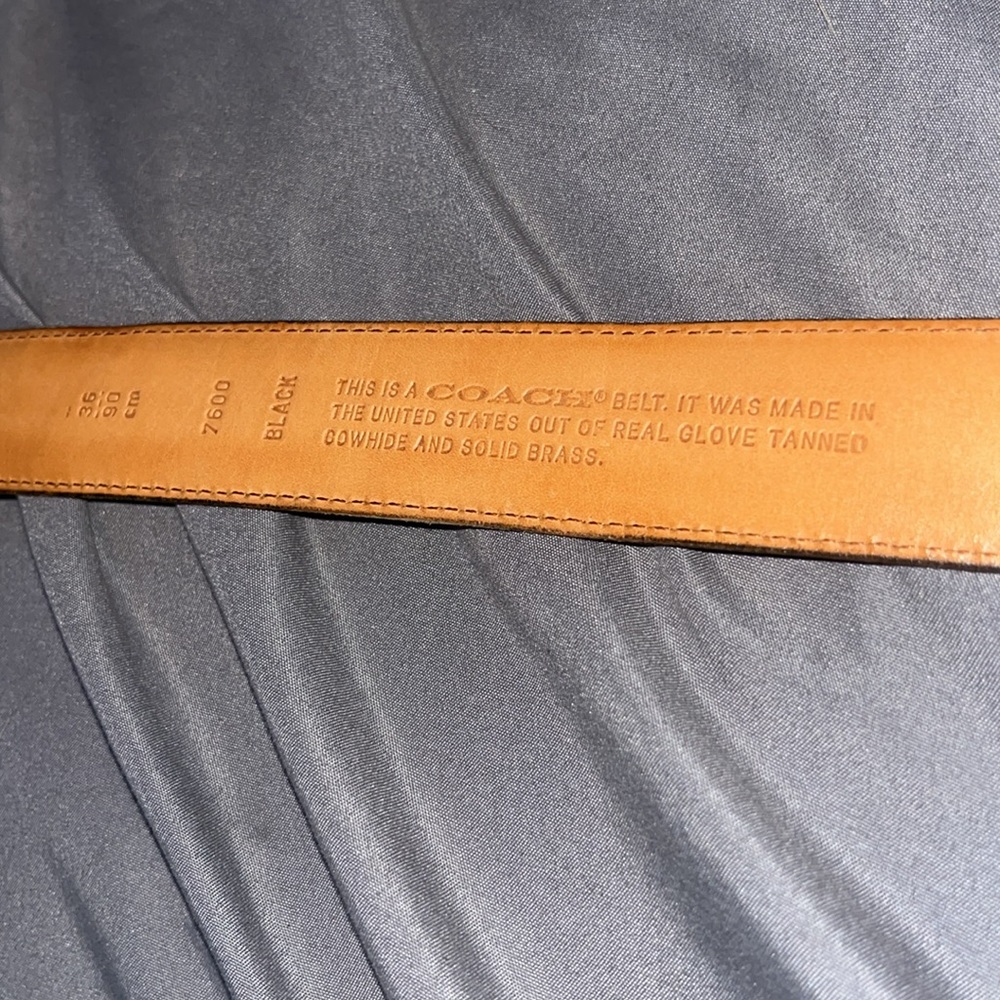 Vintage Coach Belt 36/90 CM Black